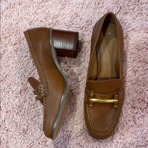 Ralph Lauren loafers with block heel